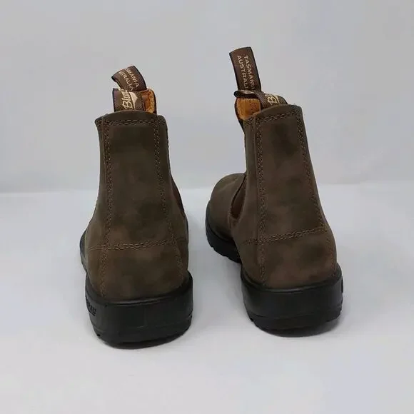 Blundstone 585 Rustic Brown Chelsea Boots Mens 9.5 Waterproof Leather - Picture 3 of 16